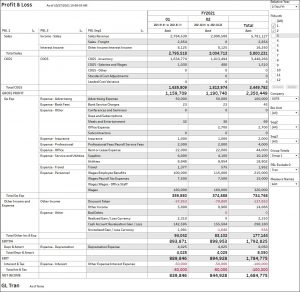 P&L graphic